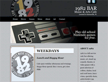 Tablet Screenshot of 1982bar.com